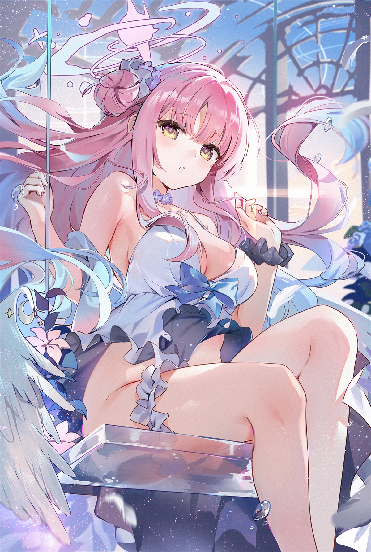 [P站美图] 原神 芙宁娜 甘雨 初音未来 星穹铁道 黑塔 知更鸟 碧蓝档案 圣园弥香 [46P/253MB]