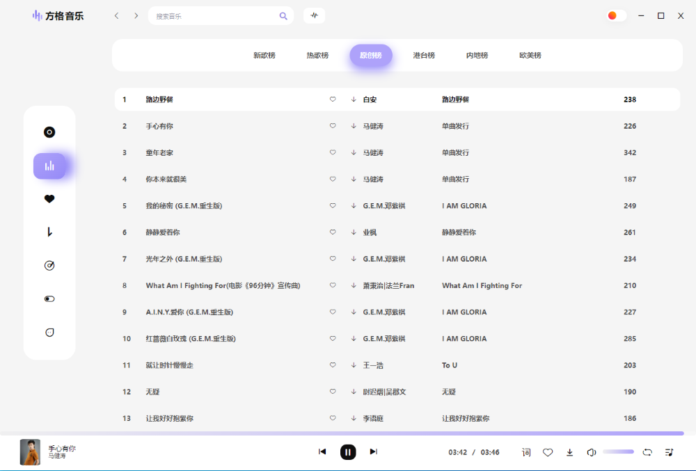 [电脑PC] 方格音乐-1.7.3-x64-免升级去广告-绿色版
