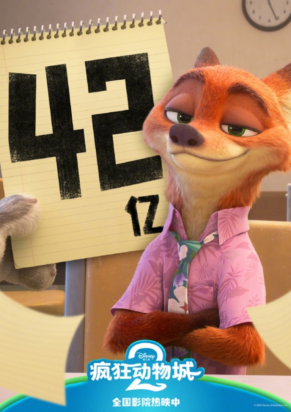 超越冰雪奇缘2!《疯狂动物城2》成迪士尼票房最高动画